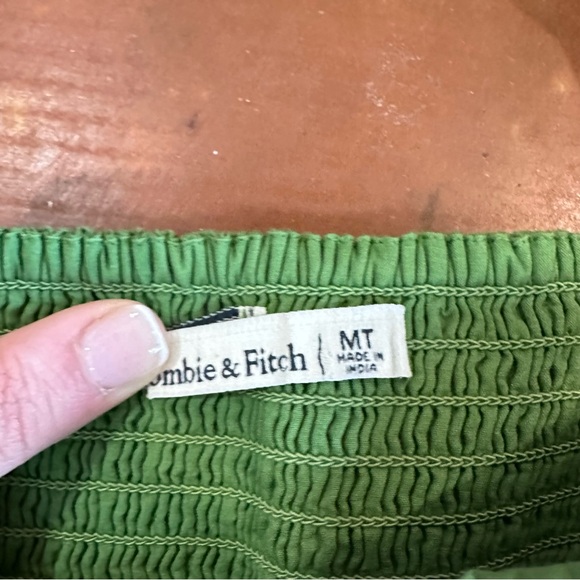 Abercrombie & Fitch Green Mini Dress - Picture 4 of 5